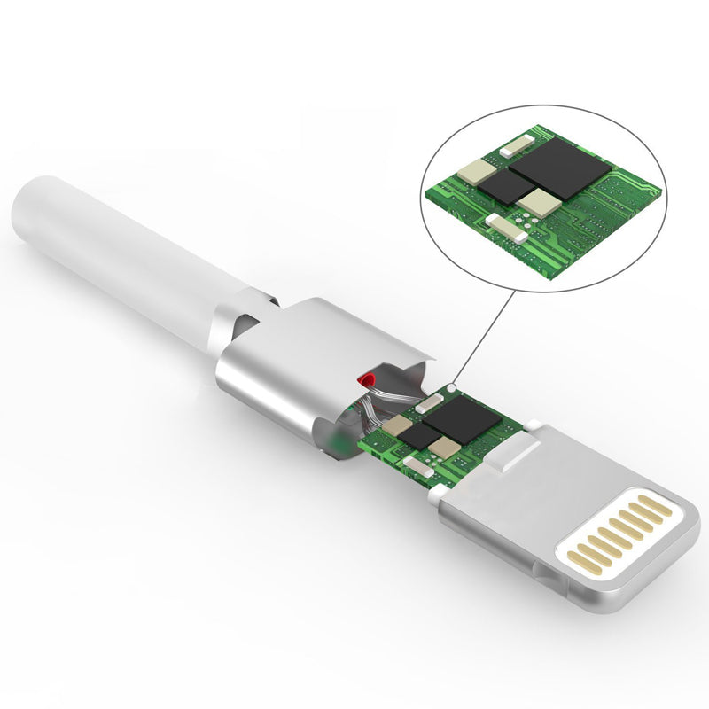 NüPower 1.5m USB-A to Lightning MFI white cable