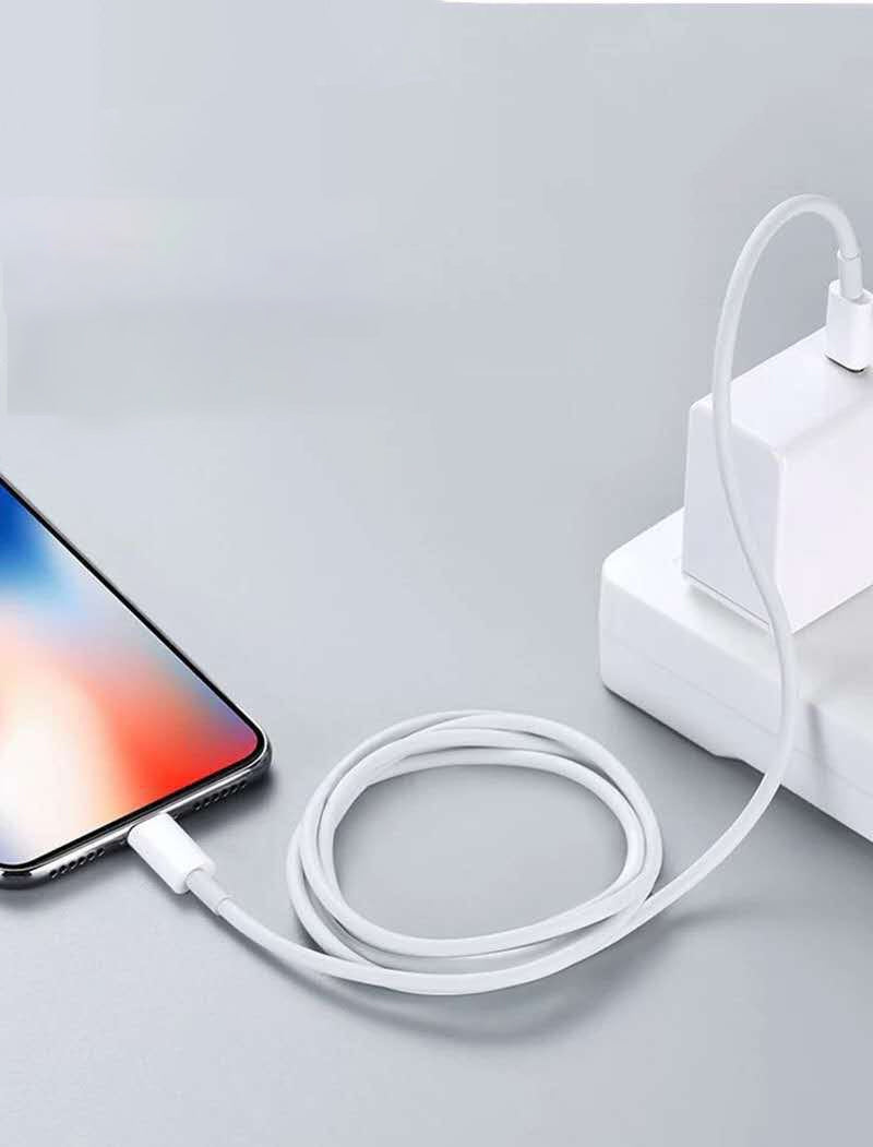 NüPower 1.5m USB-C to Lightning MFI white cable