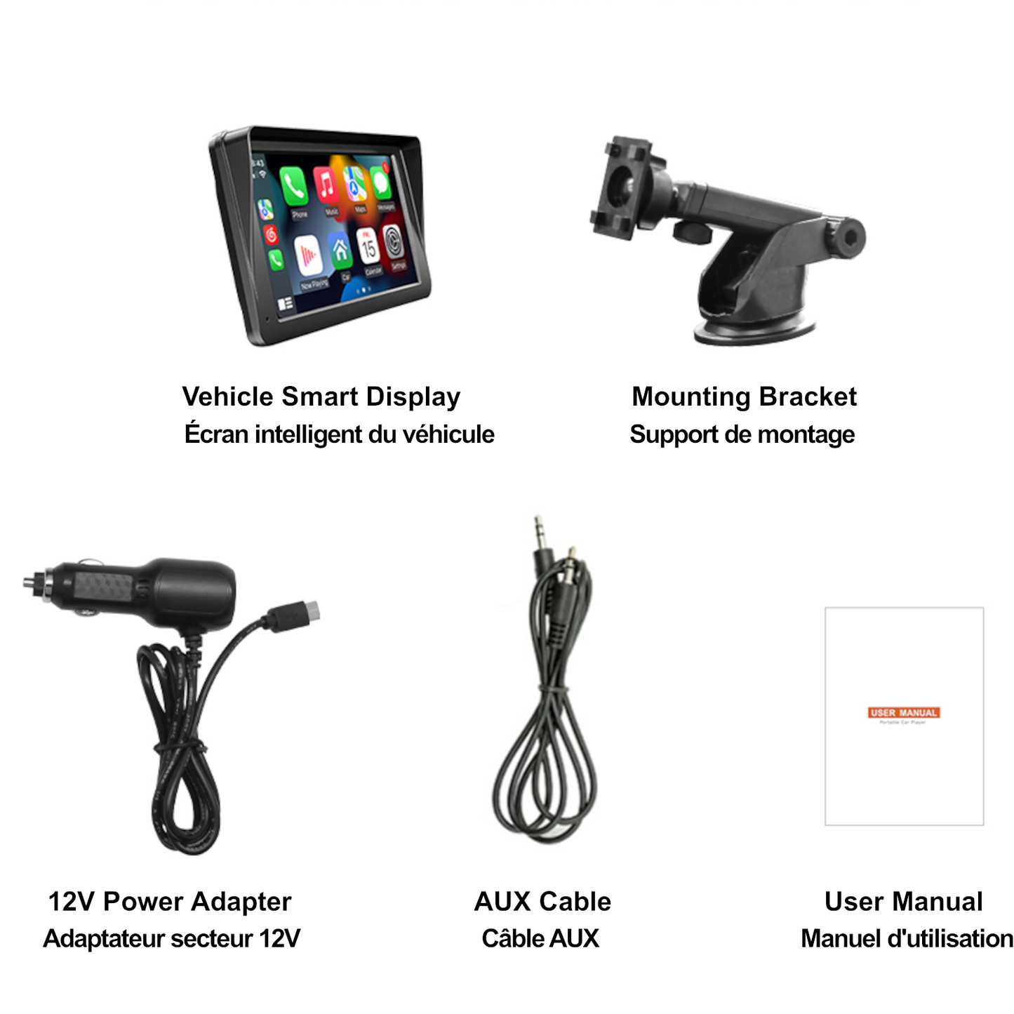 NüPower Series 7" Wireless CarPlay & Android Auto Vehicle Smart Display
