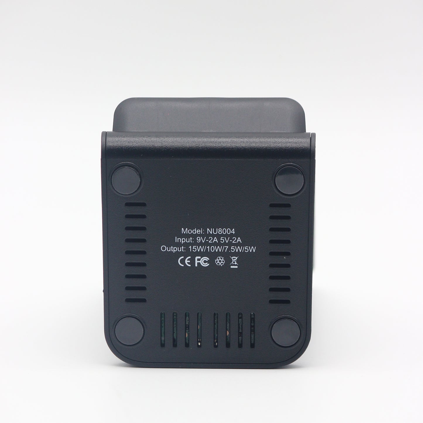 NüPower 15W Wireless Charging Stand Dual Coil Black